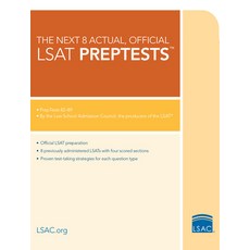 (영문도서) The Next 8 Actual Official LSAT Preptests Paperback, Law School Admission Council, English, 9781733433020