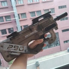 대형 전동 워터밤 led 물총 개틀링 게틀링 레이저 대용량 전자동 자동 워터건, 블랙