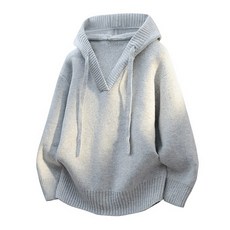 남성 후드 니트 스웨터 가을 겨울 데일리 캐주얼 상의