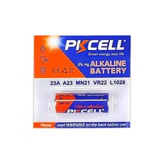 PKCELL 알카라인 건전지 23A 12V 카드포장, 1개입, 1개