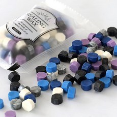 레트로 왁스 씰 컬러 비즈 스카프북 팔각형 봉투 편지 청첩장 DIY 용품 100 개/가방, 1개