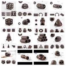 邦邦水族 紫砂陶罐蝦窩 - 魚缸造景躲避屋 海綿寶寶鳳梨屋, 1個, 第二排左三土著人