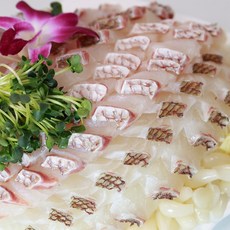 가락시장 노다지수산 [도미회] 슬라이스 참돔 활어회, 1세트, 소(2인분, 500g)