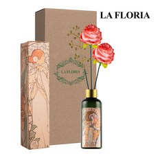 라플로리아 꽃 디퓨저, 1개, 200ml, S5.장미뿜뿜향/A10.둥근장미(소)-L6/레드