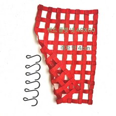 루프랙 그물망 자동차 지붕 루프탑 차박그물망 플라스틱, 1개, 40 라텍스 60cm 평평한 메시 레드