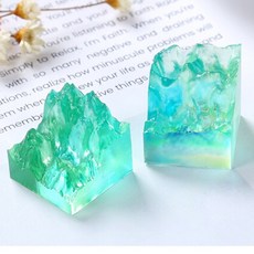 造研所 山峰模具 雪山 海底山海景 水晶膠 環氧樹脂 UV膠 DIY手工藝品, 5*5*5, 1個