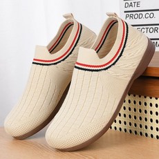 DarjinQD 여성 로퍼 캐주얼 메쉬 컴포트 플랫 소프트 바닥 스타일리쉬 단화
