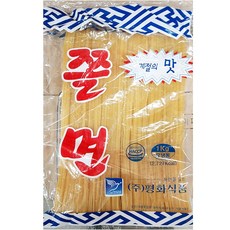 쫄면 면류 사리면 1kg 냉동 평화식품, 1