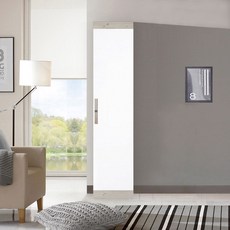 솜씨방 심플 친환경 E0 400 틈새옷장 (이단봉형) 낮은 신혼부부 원룸, 워시화이트