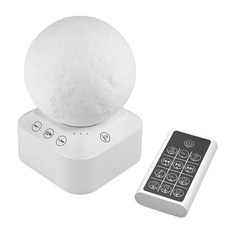 백색소음기 소음중화장치 화이트노이즈 백색 소음 기계 수면 치료 사운드 7 가지 색상 야간 조명 10 부드, 01 WHITE