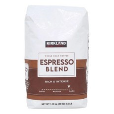 에스프레소 블렌드 원두커피 1.13 kg 홀빈 다크로스트, 1개, 1.13kg, 커피메이커(중간)
