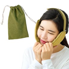 熱敷百科 玄米下顎關節熱敷袋 + 收納袋 冷熱敷袋, 1套