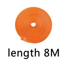 8m 범용 맞춤 자동차 림 보호대 스트립 휠 트림 장식 스타일링, 주황색, 1개, [08] 8m-orange