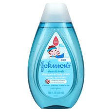 Johnsons Baby 어린이용 클린 후레쉬 샴푸 바디 워시 13.6 fl oz(400 ml) 3팩, 1개, 400ml