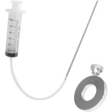 FSTURIOS 모터사이클 포크 오일 레벨 도구 조절 가능한 링이 있는 60ml 주사기 키트 정확한 서스펜션 조절기 측정 게이지