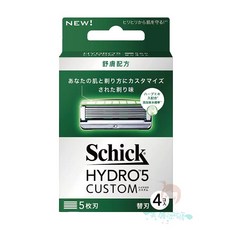 Schick 舒適牌 水次元5 辨型刮鬍刀片 替換刀片 4入 舒膚配方, 1個
