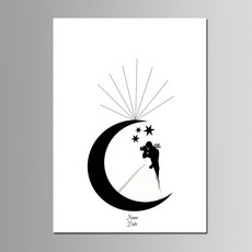 사용자 정의 지문 나무 게스트 북 웨딩 파티 장식 DIY 캔버스 페인팅 발렌타인 기념일 선물 인기 제품 1 개, 옵션3, MN-1