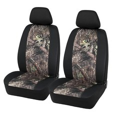 Mossy Oak 카모 시트 커버 로우 백 - 면 트윌로 제작 에어백 호환 대부분의 버킷 시트에 범용 핏 - 공식 라이선스 제품, 옥스포드 로우 백