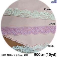 DKLACE-3065 / 자가드 스판 레이스 (폭 2.2cm 길이 1yd / 5yd / 10yd / 20yd기준) / 자가드 스판 레이스 모음, 10개, 인디언핑크(I/Pink)
