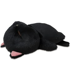 棒貓 躺平貓娃娃 S size 睡覺貓 療癒貓 貓咪玩偶 全店免運, 黑, 1