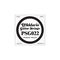 D'Addario PSG022 ProSteels 일렉트릭 기타 싱글 스트링 .022, .022 gauge