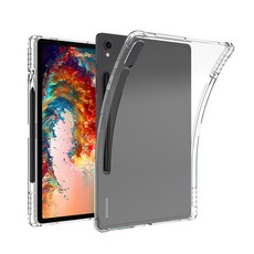 갤럭시탭 S10 FE 플러스 13.1 호환 클리어 S펜수납 젤리 케이스, 투명, 1개