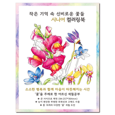 [큰 그림] 작은 기억 속 신비로운 꽃들 시니어 컬러링북 꽃 주제 치매 예방 어르신 색칠공부, 그림빛, 송연서