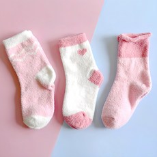 Cocobidorothy 兒童閃亮保暖睡眠襪3雙組