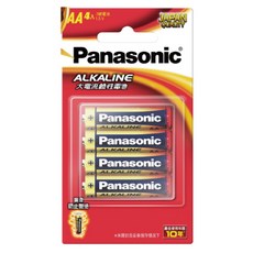 Panasonic 國際牌 大電流鹼性電池, 1個, 紅鹼3號4入