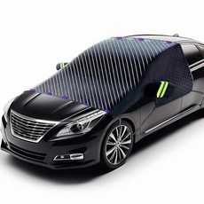 얼음과 눈용 후면 윈드실드 커버 뒷면 윈드실드 커버 자동차 스노우 커버 후면 윈도우 커버 대부분의 차량에 범용 핏 미디엄 (후면 커버), Front Cover