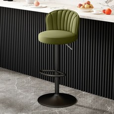 홈바 의자 바 스탠딩 바텐 조절 높이 스탠드바, 3. 그린쉘 블랙
