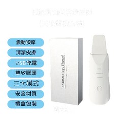CPJ - 618 電動超聲波毛孔清潔美顏儀 振動按摩 USB充電 禮盒包裝, CPJ - 618 禮盒包裝 白, 中文說明書 中性包裝