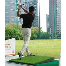 골프 경사 접이식 매트 스윙 연습 카운터기 인조 슬로프 필드용품 경사매트 골린이 연습매트, 1개