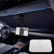 슬기온 원터치 차량 앞유리 햇빛가리개, 블랙, 1개