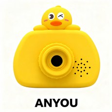 ANYOU 어린이용 카메라 완구는 사진을 찍을 수 있고 어린이용 디지털카메라 폴라로이드도 인쇄할 수 있습니다, 노란색