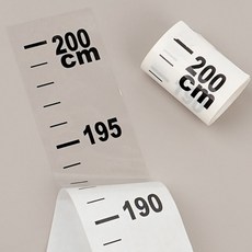 띵즈 마켓 키재기 스티커 벽보 투명 측정 자