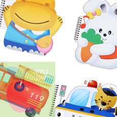 GS 아기스케치북 어린이스케치북 경찰차 유아미술놀이