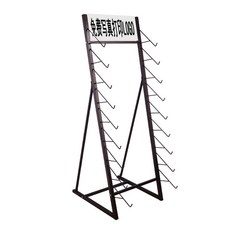 스노우보드거치대 보관대 스탠드 블랙 철제 튼튼한 다용도 다단 자립형 스포츠장비 보드 데크, 1개, 단면 22CM 철 후크 (신장 티벳 무료)