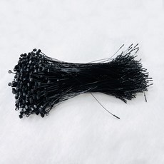 원터치 택핀 루프택핀 고리형 의류 가격표, 2000개, 블랙(5인치)