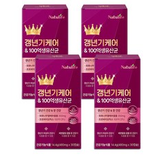 여성 갱년기 유산균 YT1+갱년기 케어 100억 유산균세트/프리미엄 여성 갱년기 케어 100억 생 유산균 식약청인증 영양제, 4개, 30회분