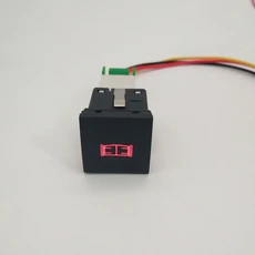 1PC 자동차 빨간색 LED 라이트 안개등 전원 켜기 버튼 레이더 스위치 VW 골프 6 5 Jetta Scirocco 2006 201, 24 Turnstile