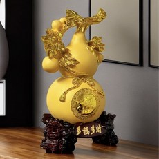 福祿金色葫蘆擺件, 1件, 金色多福多財葫蘆:中號18*15*30