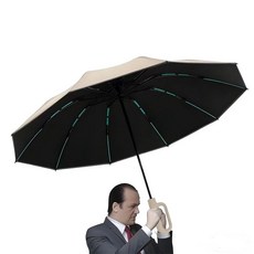加大10K-60根抗風骨黑膠防曬晴雨傘 龍骨傘架結構穩固