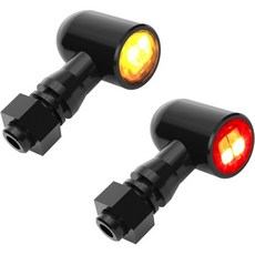 NTHRIAUTO 모터사이클 LED 턴 시그널 라이트 유니버설 리어 미니 사이즈 브레이크 테일 블링크 할리 혼다 가와사키 스즈키 트라이엄프 야마하 호환