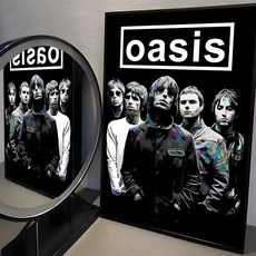 밴드 포스터 룸 벽 예술 장식 홈바 침실 방수 스티커, 5. Black5