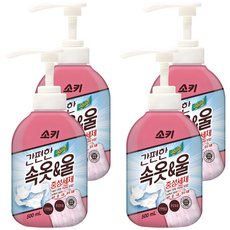 소키 간편한 속옷 울 중성세제 본품, 500ml, 4개