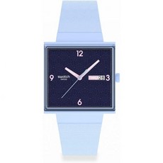 Swatch 스와치 SO34M701 스퀘어 사각 BIOCERAMIC SQUARED OFF Unisex Adult 그레이 손목시계 선물추천 445641