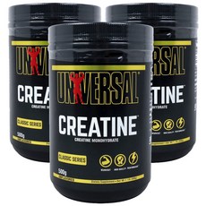 UNIVERSAL NUTRITION 肌酸粉, 500g, 3罐