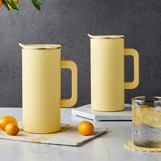 Modern House 不鏽鋼水瓶, 黃, 1.5L, 2個