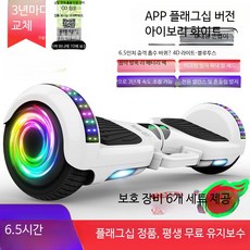 전동 스쿠터 균형 자전거 스마트 전동차 평행형 승용완구 전동 스쿠터, 1개, 6.5인치 플래그십 앱 화이트 36V